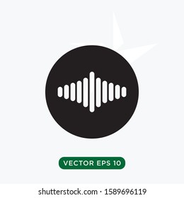 sound wave icon vector design template
