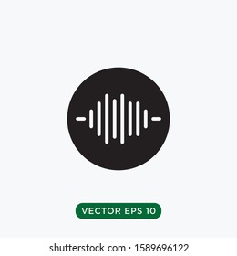 sound wave icon vector design template