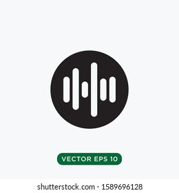 sound wave icon vector design template