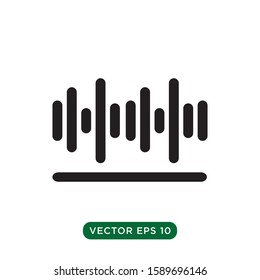sound wave icon vector design template