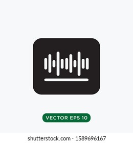sound wave icon vector design template