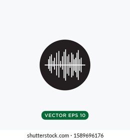 sound wave icon vector design template