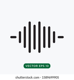 sound wave icon vector design template