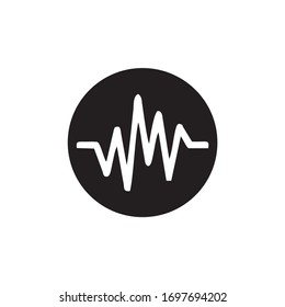 sound wave icon vector design template