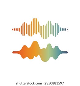 Sound Wave Icon Vector Design.