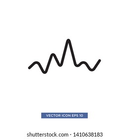 sound wave icon vector illustration template
