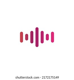 sound wave icon. vector illustration logo design