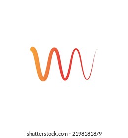 Plantilla de logotipo de la ilustración del vector de la onda de sonido