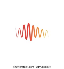 sound wave icon vector illustration logo design