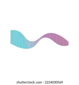 sound wave icon. vector illustration logo design