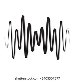 Sound Wave icon vector illustration logo design