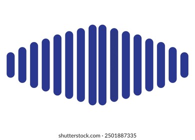 Sound wave icon. Vector illustration isolated on transparent background