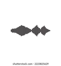 sound wave icon vector illutration logo design
