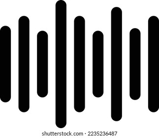 Soundeffekt-Symbol, Vektorgrafik einzeln auf weißem Hintergrund