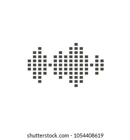 Sound wave icon vector. Line voice symbol. Trendy flat outline ui sign design. Thin linear graphic pictogram for web site, mobile application. Logo illustration. Eps10.