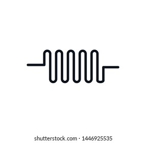 Sound wave icon vector logo template