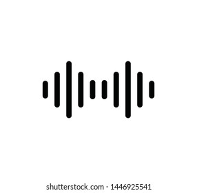 Sound wave icon vector logo template