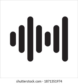 Sound Wave Icon Vector Logo Template Illustration