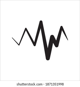 Vorlage für das Symbol für Schallwellen-Vektorgrafik-Logo