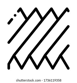 sound wave icon vector. sound wave sign. isolated contour symbol illustration