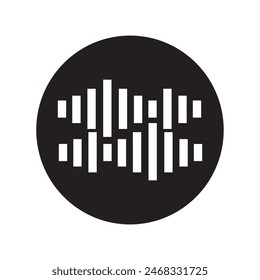 Sound wave icon vector simple isolated on white background design eps 10