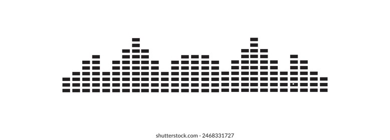 Sound wave icon vector simple isolated on white background design eps 10