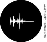 sound wave icon vector symbol design illustration