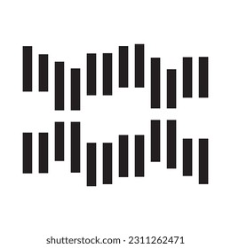sound wave icon vector template illustration logo design