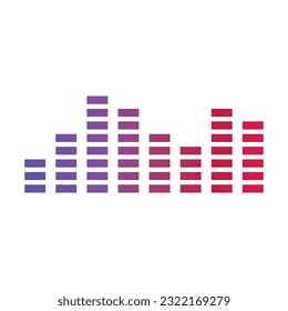 sound wave icon vector template illustration logo design