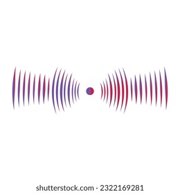 sound wave icon vector template illustration logo design