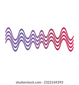 sound wave icon vector template illustration logo design