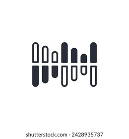 sound wave icon. vector.Editable stroke.linear style sign for use web design,logo.Symbol illustration.