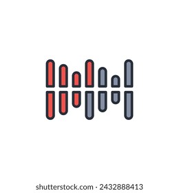 sound wave icon. vector.Editable stroke.linear style sign for use web design,logo.Symbol illustration.
