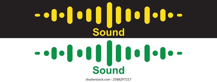 Sound wave icon for voice recognition in virtual assistant, speech sign. Abstract audio wave, voice command control, outline acoustic waveform. Vector element for voice mobile app interface