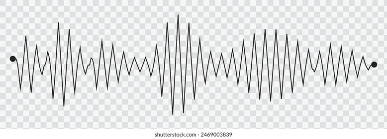 Sound wave icon . Sound waveforms collection. Vector illustration.