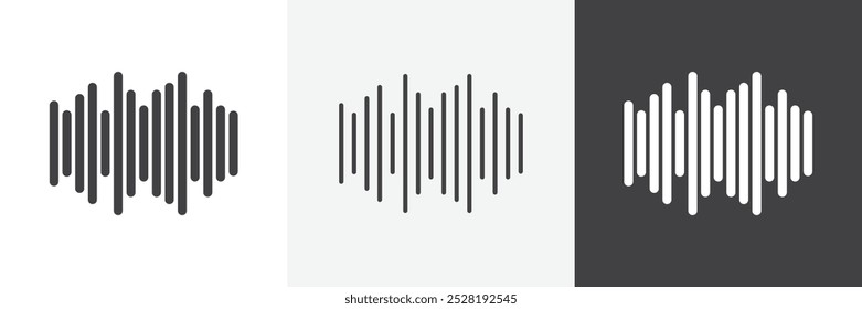 Sound wave icon.Trendy modern flat linear vector illustration on white background.