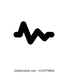 Sound wave icon,vector illustration. Flat design style. vector sound wave icon illustration isolated on White background, sound wave icon Eps10. sound wave icons graphic design vector symbols.