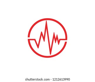 sound wave illustration logo vector icon template