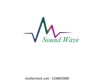 Sound wave illustration logo vector icon template - Vector
