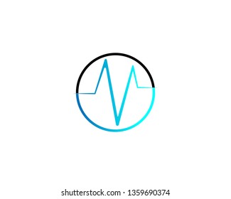 
sound wave illustration logo vector icon template - Vector
