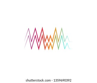 
sound wave illustration logo vector icon template - Vector
