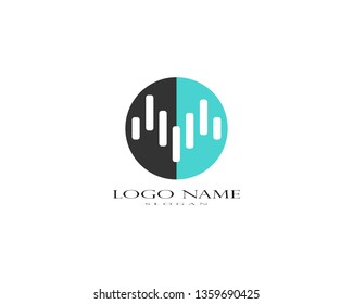 
sound wave illustration logo vector icon template - Vector