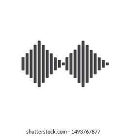 sound wave illustration logo vector icon template
