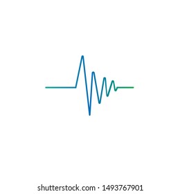 sound wave illustration logo vector icon template
