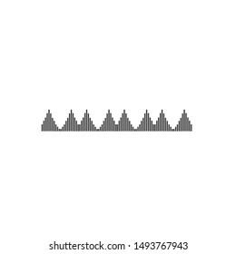 sound wave illustration logo vector icon template
