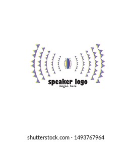 sound wave illustration logo vector icon template
