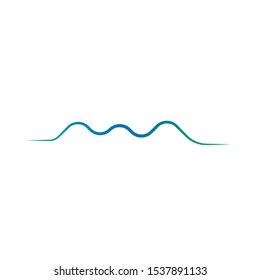 sound wave illustration logo vector icon template
