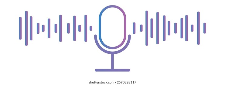 sound wave illustration logo vector icon template