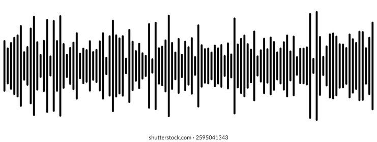 sound wave illustration logo vector icon template. Podcast sound waves and audio soundwave of voice message records, vector icons. Podcast sound waves for online audio streaming and podcasting. EPS 10