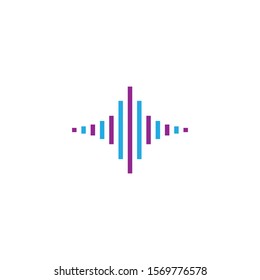 Sound wave  illustration vector icon design